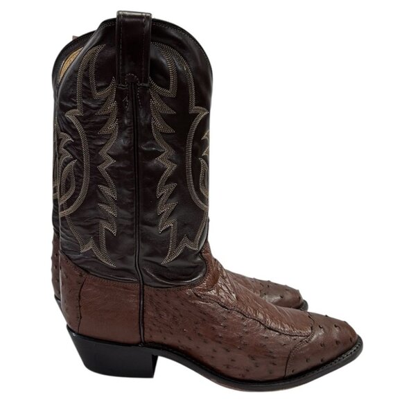 Tony Lama Full Quill Ostrich Western Cowboy Boots SIZE 11D Made in USA main image 11